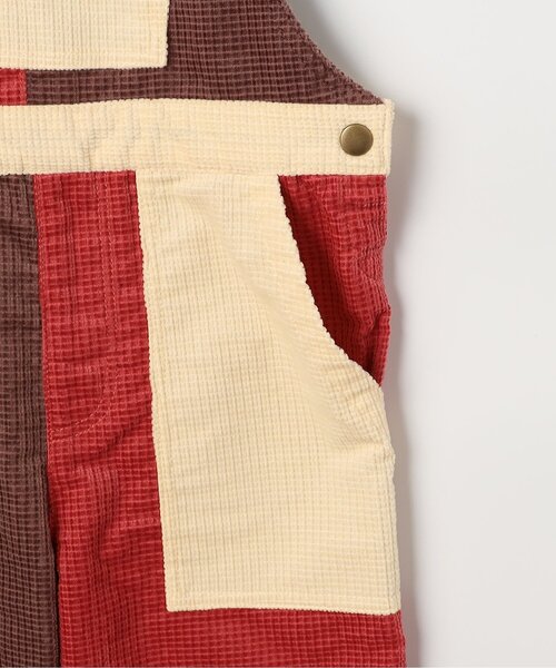 p.premier（ピードットプルミエ）の「【ジュニア対応】マルチカラーコーデュロイオーバーオール（サロペット/オーバーオール・キッズ・ブラウン/グリーン/ピンク/レインボー・80/90/100/110/120/130/140）」の7枚目の写真