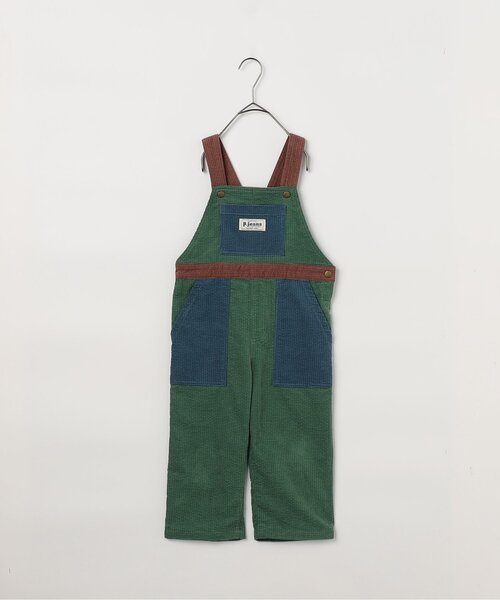 p.premier（ピードットプルミエ）の「【ジュニア対応】マルチカラーコーデュロイオーバーオール（サロペット/オーバーオール・キッズ・ブラウン/グリーン/ピンク/レインボー・80/90/100/110/120/130/140）」の10枚目の写真