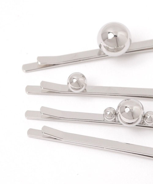 niko and...（ニコアンド）の「メタルボール4セットヘアピン（ヘアピン・レディース・イエロー/グレー・0）」の5枚目の写真