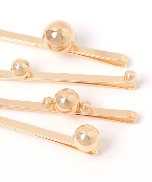 niko and...（ニコアンド）の「メタルボール4セットヘアピン（ヘアピン・レディース・イエロー/グレー・0）」の6枚目の写真