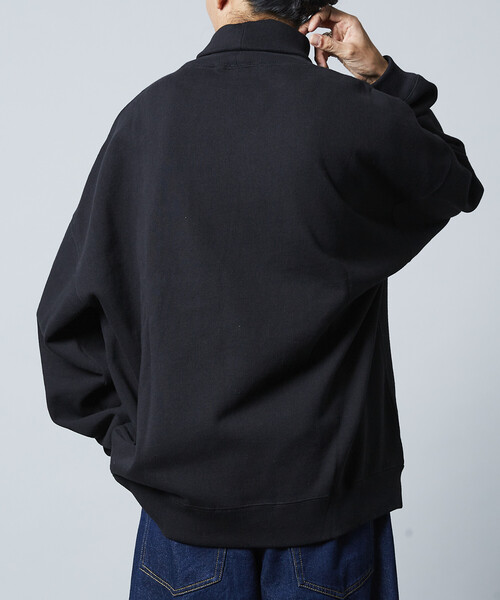 FREAK'S STORE（フリークスストア）の「限定展開 12oz ヘビーウェイト ビッグシルエット タートルネックスウェット（スウェット・メンズ・ブラック/ネイビー/アッシュグレー/スミクロ/杢グレー・SMALL/MEDIUM/LARGE）」の15枚目の写真