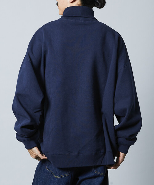 FREAK'S STORE（フリークスストア）の「限定展開 12oz ヘビーウェイト ビッグシルエット タートルネックスウェット（スウェット・メンズ・ブラック/ネイビー/アッシュグレー/スミクロ/杢グレー・SMALL/MEDIUM/LARGE）」の21枚目の写真