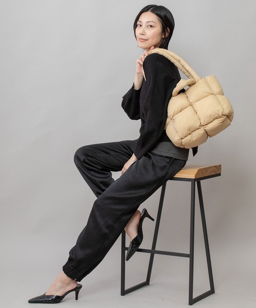 Munich(ミューニック)の「パファートートバッグ(トートバッグ・レディース・ベージュ/ブラウン/ブラック/グレー・FREE)」の5枚目の写真