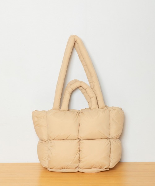 Munich(ミューニック)の「パファートートバッグ(トートバッグ・レディース・ベージュ/ブラウン/ブラック/グレー・FREE)」の7枚目の写真