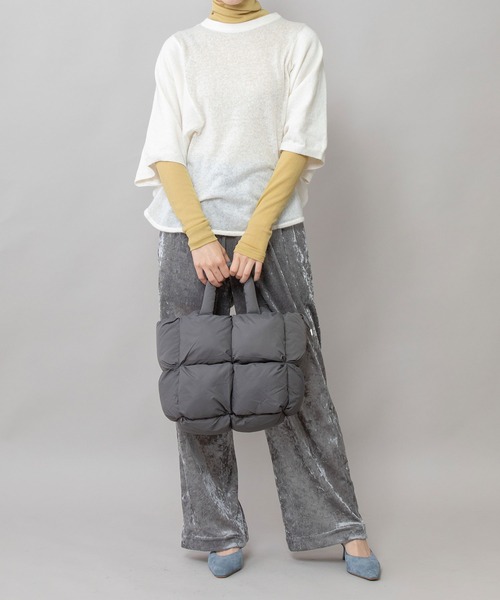 Munich(ミューニック)の「パファートートバッグ(トートバッグ・レディース・ベージュ/ブラウン/ブラック/グレー・FREE)」の15枚目の写真