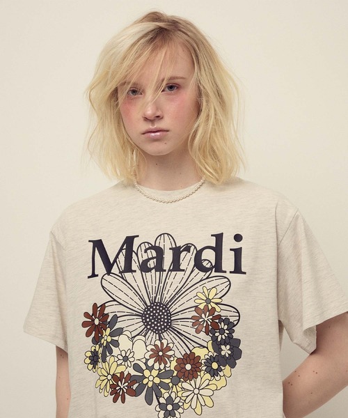 Daikanyama Mardi Mercredi バラ刺繍Tシャツ Daikanyama Mardi Mercredi バラ刺繍Tシャツ Daikanyama Mardi