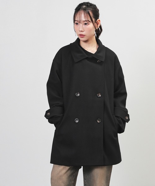 Honeys（ハニーズ）の「３ｗａｙベルト付コート（ステンカラーコート・レディース・ベージュ/ネイビー/ブラック/ヘザーチャコール・LL/L/S/M）」の9枚目の写真