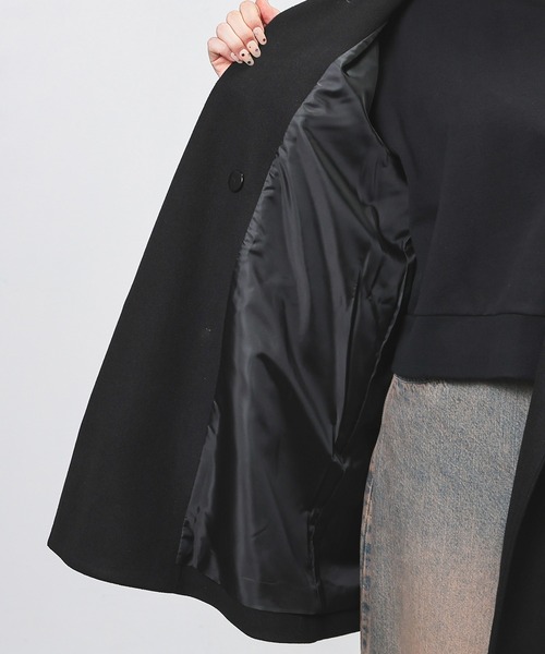 Honeys（ハニーズ）の「３ｗａｙベルト付コート（ステンカラーコート・レディース・ベージュ/ネイビー/ブラック/ヘザーチャコール・LL/L/S/M）」の10枚目の写真