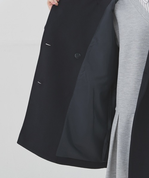 Honeys（ハニーズ）の「３ｗａｙベルト付コート（ステンカラーコート・レディース・ベージュ/ネイビー/ブラック/ヘザーチャコール・LL/L/S/M）」の15枚目の写真