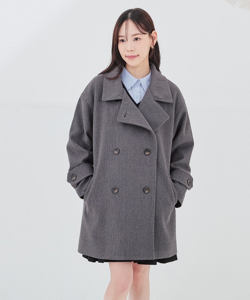 Honeys（ハニーズ）の「３ｗａｙベルト付コート（ステンカラーコート・レディース・ベージュ/ネイビー/ブラック/ヘザーチャコール・LL/L/S/M）」の18枚目の写真