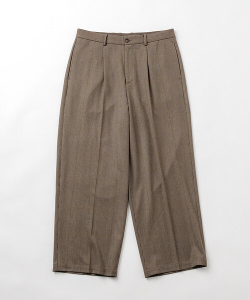 FREAK'S STORE（フリークスストア）の「FREAK’S STORE/フリークスストア ワイドストレートシルエット ワンタック スラックスパンツ【セットアップ対応】（スラックス・メンズ・ブラウン/グレー/ブラック/ダークグレー/ブラック系その他・SMALL/MEDIUM/LARGE）」の9枚目の写真