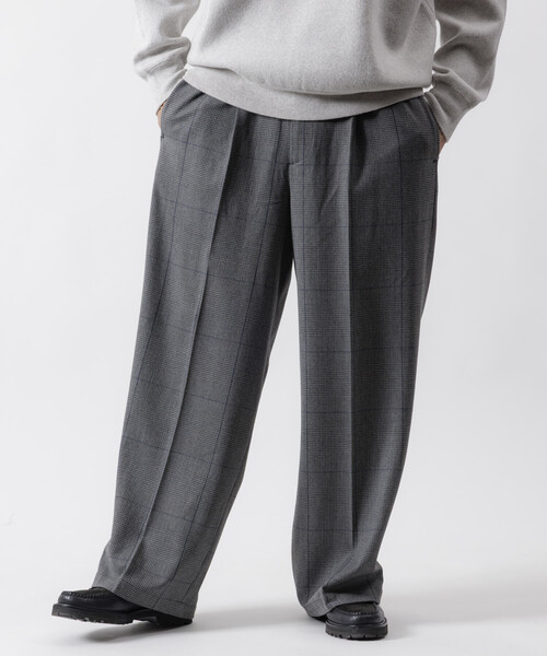 FREAK'S STORE（フリークスストア）の「FREAK’S STORE/フリークスストア ワイドストレートシルエット ワンタック スラックスパンツ【セットアップ対応】（スラックス・メンズ・ブラウン/グレー/ブラック/ダークグレー/ブラック系その他・SMALL/MEDIUM/LARGE）」の12枚目の写真