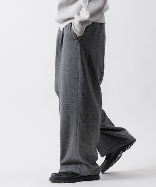 FREAK'S STORE（フリークスストア）の「FREAK’S STORE/フリークスストア ワイドストレートシルエット ワンタック スラックスパンツ【セットアップ対応】（スラックス・メンズ・ブラウン/グレー/ブラック/ダークグレー/ブラック系その他・SMALL/MEDIUM/LARGE）」の16枚目の写真