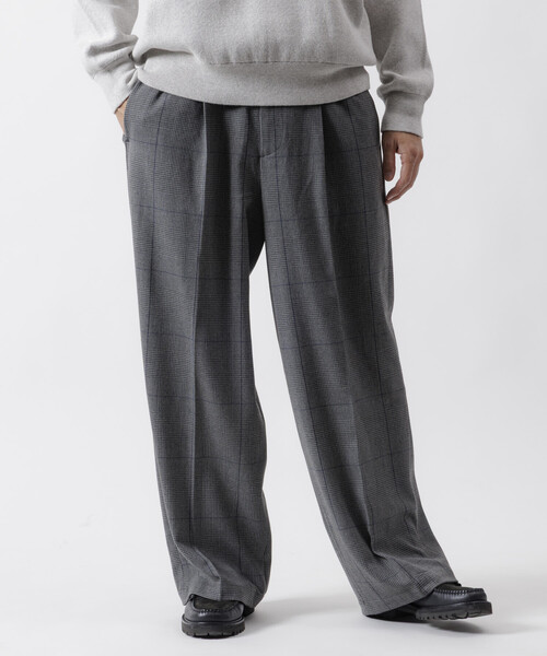 FREAK'S STORE（フリークスストア）の「FREAK’S STORE/フリークスストア ワイドストレートシルエット ワンタック スラックスパンツ【セットアップ対応】（スラックス・メンズ・ブラウン/グレー/ブラック/ダークグレー/ブラック系その他・SMALL/MEDIUM/LARGE）」の17枚目の写真