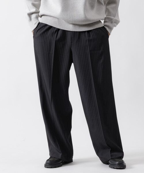 FREAK'S STORE（フリークスストア）の「FREAK’S STORE/フリークスストア ワイドストレートシルエット ワンタック スラックスパンツ【セットアップ対応】（スラックス・メンズ・ブラウン/グレー/ブラック/ダークグレー/ブラック系その他・SMALL/MEDIUM/LARGE）」の18枚目の写真