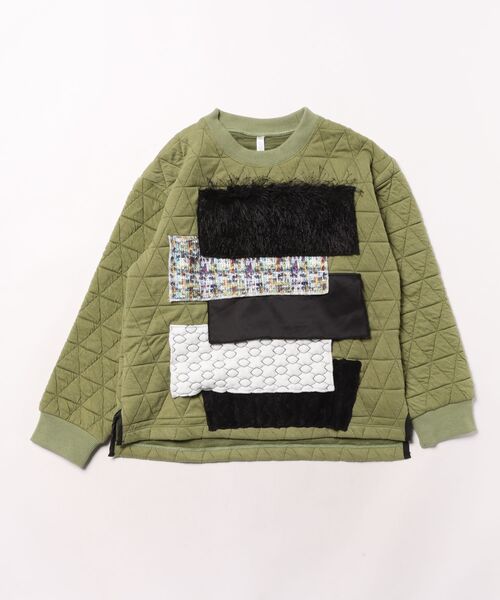 garcon la raison（ギャルソン・ラ・レゾン）の「ファブリックトレーナー（Tシャツ/カットソー・キッズ・カーキ/ブラック・140cm/130cm）」の18枚目の写真