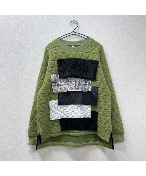 garcon la raison（ギャルソン・ラ・レゾン）の「ファブリックトレーナー（Tシャツ/カットソー・キッズ・カーキ/ブラック・140cm/130cm）」の11枚目の写真