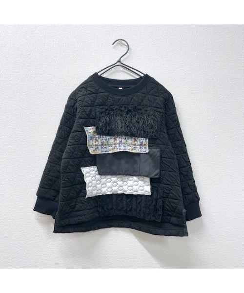 garcon la raison（ギャルソン・ラ・レゾン）の「ファブリックトレーナー（Tシャツ/カットソー・キッズ・カーキ/ブラック・140cm/130cm）」の15枚目の写真