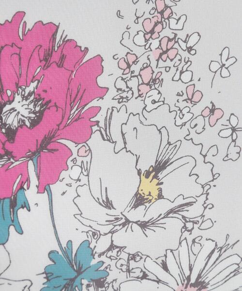 セール】【コスモス／SS～Lサイズ展開】フラワーパネル柄ワンピース