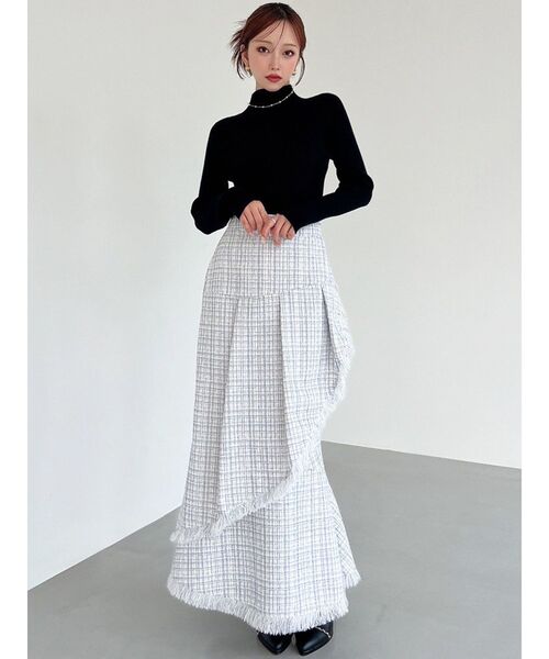 RESEXXY（リゼクシー）の「イレヘムツイードマーメイドスカート（スカート・レディース・アイボリー/ブルー/ブラック・FREE）」の8枚目の写真