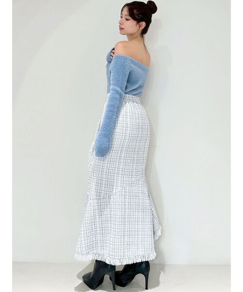 RESEXXY（リゼクシー）の「イレヘムツイードマーメイドスカート（スカート・レディース・アイボリー/ブルー/ブラック・FREE）」の18枚目の写真