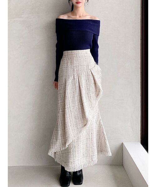 RESEXXY（リゼクシー）の「イレヘムツイードマーメイドスカート（スカート・レディース・アイボリー/ブルー/ブラック・FREE）」の22枚目の写真