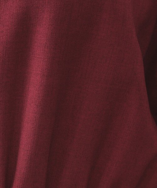 OPAQUE.CLIP（オペークドットクリップ）の「ウールライクフィット＆フレアワンピース【洗濯機OK】（ワンピース・レディース・ネイビー/ベージュ/ボルドー・40/38/42）」の12枚目の写真