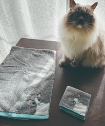 MILLION CARATS（ミリオンカラッツ）の「【今治タオル】ニャンコの毛並みを今治タオルで再現！猫種ごとの毛並みや表情を刺繍で丁寧に表現した贅沢デザイン。ギフトにも最適な猫好き必見のロングフェイスタオルコレクション（タオル）」