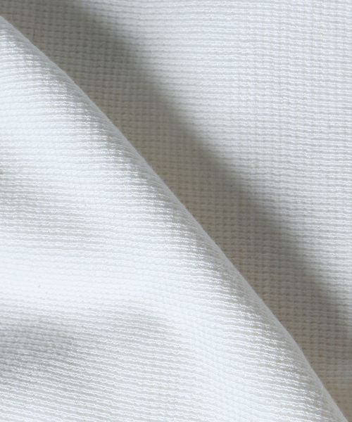 JOURNAL STANDARD J.S HOMESTEAD（ジャーナルスタンダードホームステッド）の「J.S.Homestead / コットンリネン ワッフル ヘンリーネックロンT（Tシャツ/カットソー・メンズ・ホワイト/ブラック/アイボリー・LARGE/MEDIUM）」の7枚目の写真