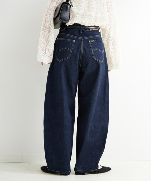Lee(リー)の「ウォッシャブル / LEE/リー 別注 カーブパンツ(デニムパンツ・レディース・ブルー/ネイビー・MEDIUM/SMALL)」の9枚目の写真