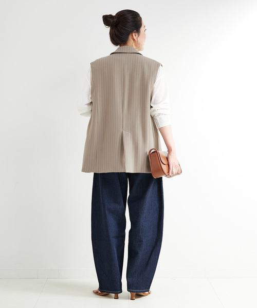 Lee(リー)の「ウォッシャブル / LEE/リー 別注 カーブパンツ(デニムパンツ・レディース・ブルー/ネイビー・MEDIUM/SMALL)」の13枚目の写真