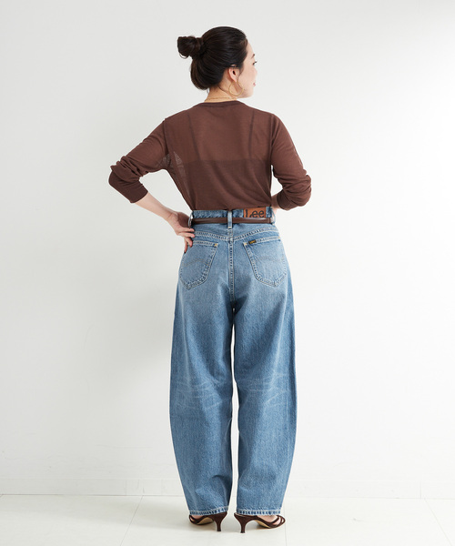 Lee(リー)の「ウォッシャブル / LEE/リー 別注 カーブパンツ(デニムパンツ・レディース・ブルー/ネイビー・MEDIUM/SMALL)」の19枚目の写真