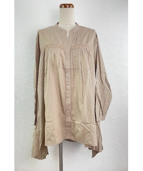 Rydia(リディア)の「ピンタックラウンドブラウス(Tシャツ/カットソー・レディース・ブラック/ベージュ/マスタード・M)」の17枚目の写真