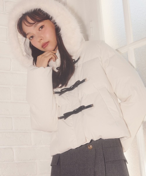 ◇【再入荷】リボンダッフルダウン（ダウンジャケット/コート）｜JILL