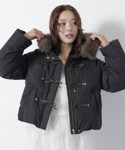 JILL by JILL STUART（ジルバイジルスチュアート）の「◇【再入荷】リボンダッフルダウン（ダウンジャケット/コート・レディース・ホワイト/グレー/ブラック・MEDIUM/SMALL）」の10枚目の写真