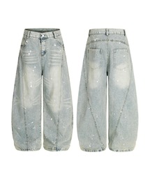 HOOK | コクーン ペンキ加工 デニムパンツ(デニムパンツ)