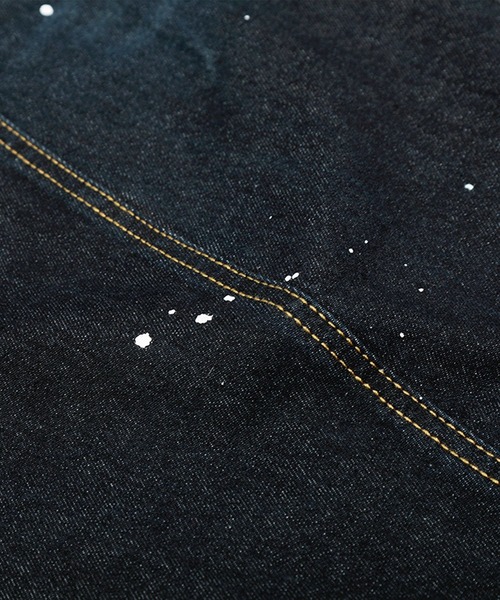 HOOK（フック）の「コクーン ペンキ加工 デニムパンツ（デニムパンツ・メンズ・ブラック/ライトブルー・MEDIUM/LARGE/SMALL）」の18枚目の写真