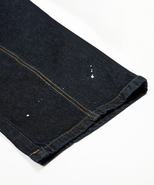 HOOK（フック）の「コクーン ペンキ加工 デニムパンツ（デニムパンツ・メンズ・ブラック/ライトブルー・MEDIUM/LARGE/SMALL）」の19枚目の写真