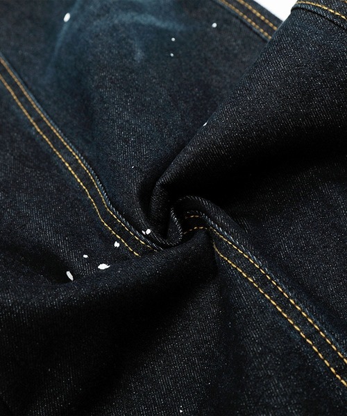 HOOK（フック）の「コクーン ペンキ加工 デニムパンツ（デニムパンツ・メンズ・ブラック/ライトブルー・MEDIUM/LARGE/SMALL）」の22枚目の写真