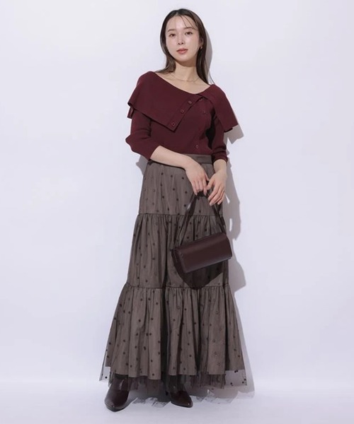 Mystrada(マイストラーダ)の「ケープニット(ニット/セーター・レディース・ブラック/ホワイト/ブラウン系その他3/ピンク系その他・38)」の11枚目の写真