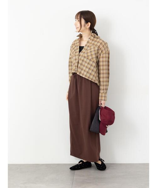 Te chichi TERRASSE(テチチテラス)の「アソートクロップドシャツ(シャツ/ブラウス・レディース・オフホワイト/ネイビー/ブルー/ベージュ・F)」の5枚目の写真