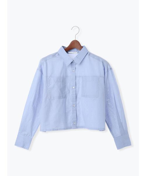 Te chichi TERRASSE(テチチテラス)の「アソートクロップドシャツ(シャツ/ブラウス・レディース・オフホワイト/ネイビー/ブルー/ベージュ・F)」の22枚目の写真