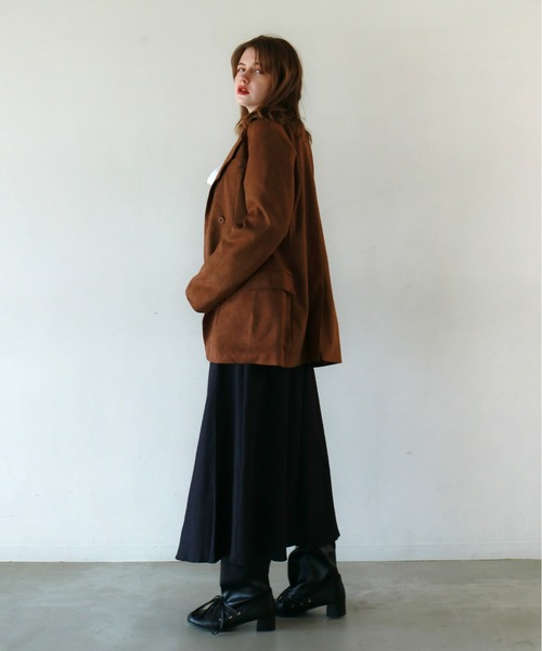 mic by Olu.（ミックバイオルドット）の「デニムライクプリーツスカート（スカート・レディース・ブルー/ブラック・FREE）」の13枚目の写真