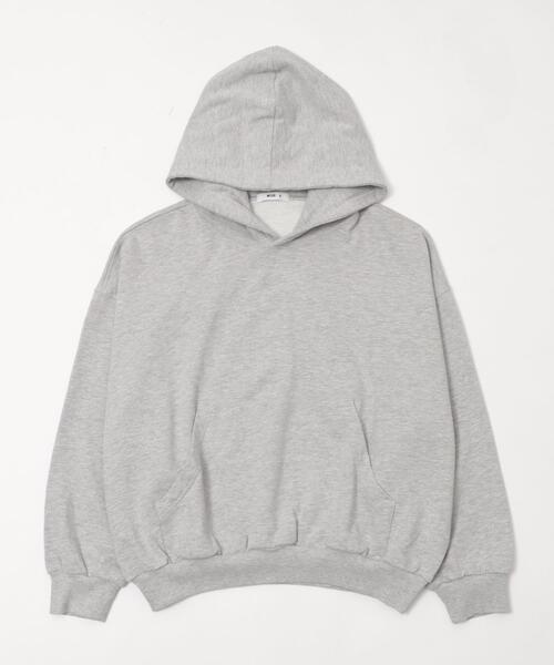 WEGO(ウィゴー)の「WEGO/バルーンクロップドプルパーカー(パーカー・メンズ・ブラック/ブラック系その他/杢グレー・MEDIUM/LARGE)」の9枚目の写真