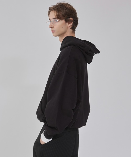 WEGO(ウィゴー)の「WEGO/バルーンクロップドプルパーカー(パーカー・メンズ・ブラック/ブラック系その他/杢グレー・MEDIUM/LARGE)」の22枚目の写真