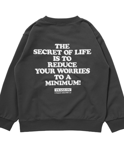 PEANUTS（ピーナッツ）の「ピーナッツ  ドライ裏毛スウェットシャツ（スウェット・キッズ・グリーン/ベージュ/ネイビー/チャコールグレー・100cm/110cm/120cm/130cm/140cm/150cm/160cm）」の9枚目の写真