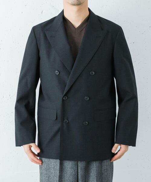 URBAN RESEARCH（アーバンリサーチ）の「new basic　BRADFORD WOOL W JACKET（その他アウター・メンズ・ブラック/ブラウン・LARGE/X-LARGE/MEDIUM）」の3枚目の写真
