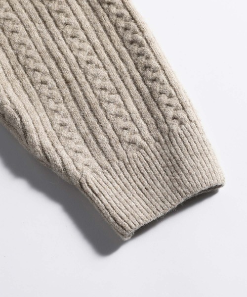 TOBEE（トゥビー）の「【TOBEE】ヘンリーネックニット セーター/オーバーサイズ ニットポロ（ニット/セーター・メンズ・ダークグレー/オフホワイト/ブラック・MEDIUM/LARGE/X-LARGE）」の21枚目の写真