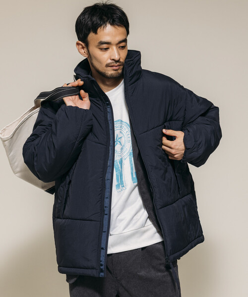 Firsthand（ファーストハンド）の「Firsthand/ファーストハンド PRIMALOFT PUFF JACKET / プリマロフト スタンドカラー パフ ジャケット / 中綿ブルゾン（ブルゾン・メンズ・ブラック/チャコールグレー/ネイビー・S/M/L）」の5枚目の写真