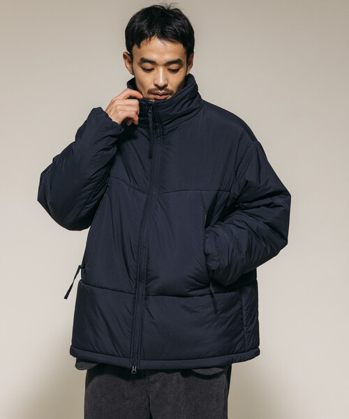 Firsthand（ファーストハンド）の「Firsthand/ファーストハンド PRIMALOFT PUFF JACKET / プリマロフト スタンドカラー パフ ジャケット / 中綿ブルゾン（ブルゾン・メンズ・ブラック/チャコールグレー/ネイビー・S/M/L）」の8枚目の写真